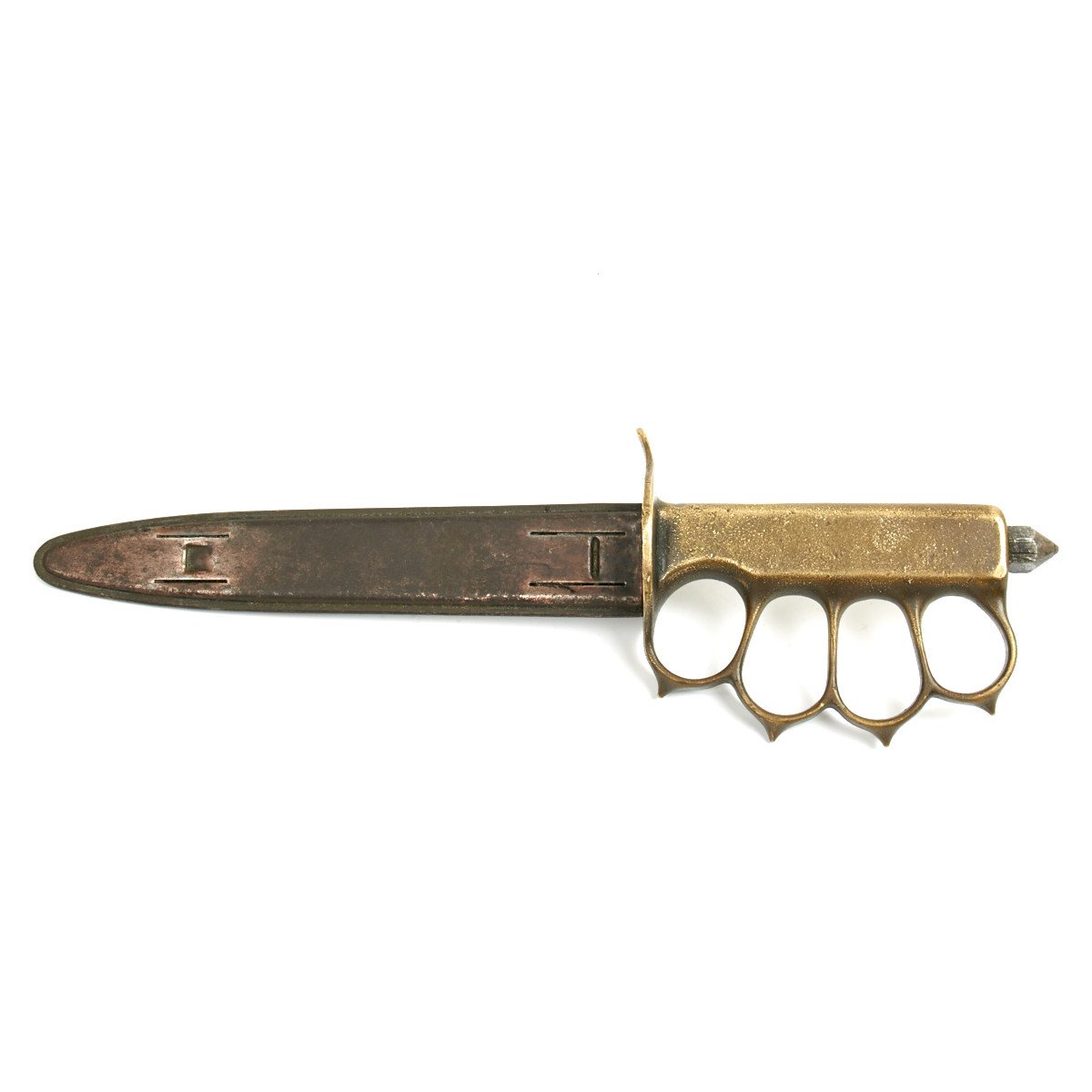 U.S. 1918 Brass Knuckle Trench Knife-2F2-SI17858