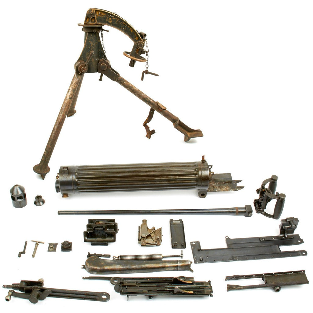 Original Nepalese Contract Vickers Gun Parts Set with Colt Tripod - Serial Number 10 Original Items