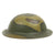 Original U.S. WWI M1917 Doughboy Helmet with Camouflage Textured Paint Original Items