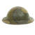 Original U.S. WWI M1917 Doughboy Helmet with Camouflage Textured Paint Original Items