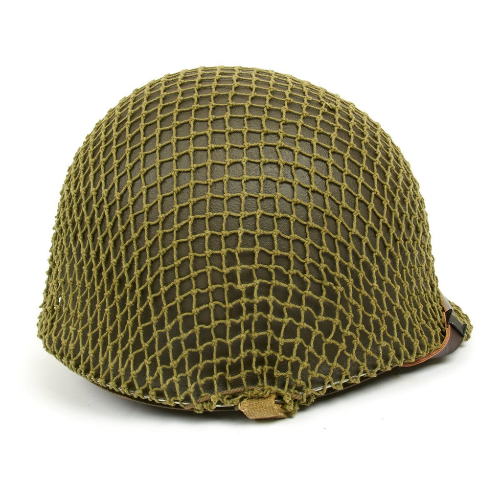 Original WWII U.S. 1943 M1 McCord Front Seam Helmet with CAPAC Liner Original Items