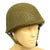 Original WWII U.S. M1 Schlueter Front Seam Helmet with Firestone Tire & Rubber Co Liner Original Items