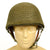 Original WWII U.S. M1 Schlueter Front Seam Helmet with Firestone Tire & Rubber Co Liner Original Items