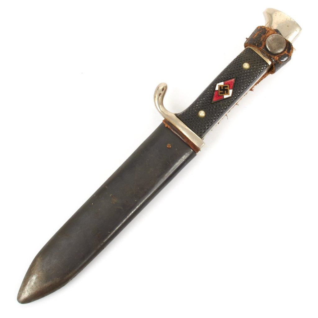Original German WWII Hitler Youth Knife with Motto- RZM M7/68 by Tiger Dated 1936 Original Items