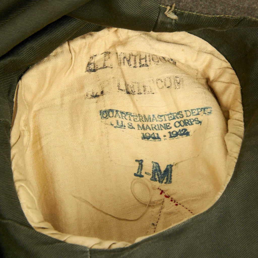 Original USMC WWII Named 1st Marine Division Guadalcanal Tunic ...