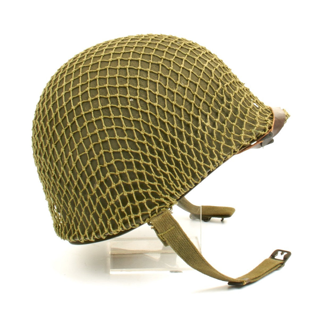 Original U.S. WWII 1944 M1 McCord Front Seam Helmet with CAPAC Liner Original Items
