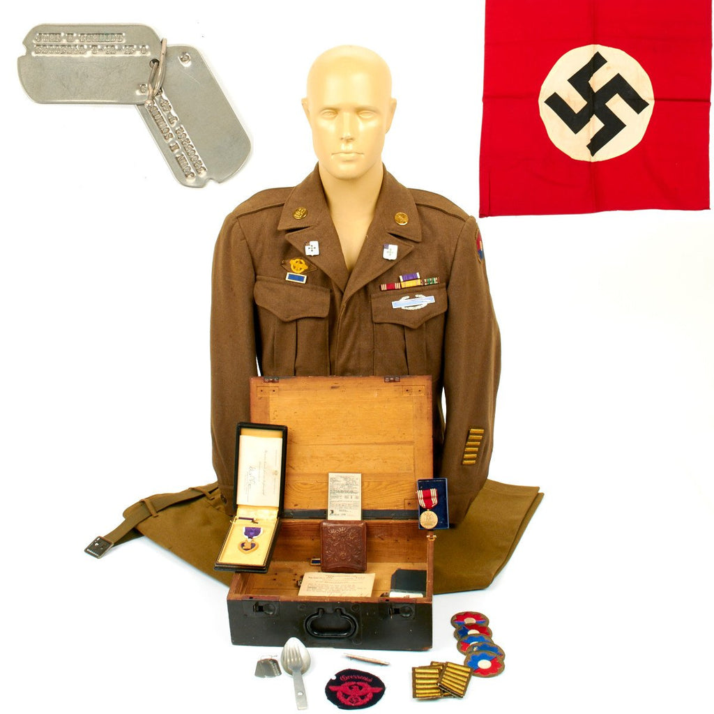 Original U.S. WWII 9th Infantry Division Old Reliables Named Grouping Original Items