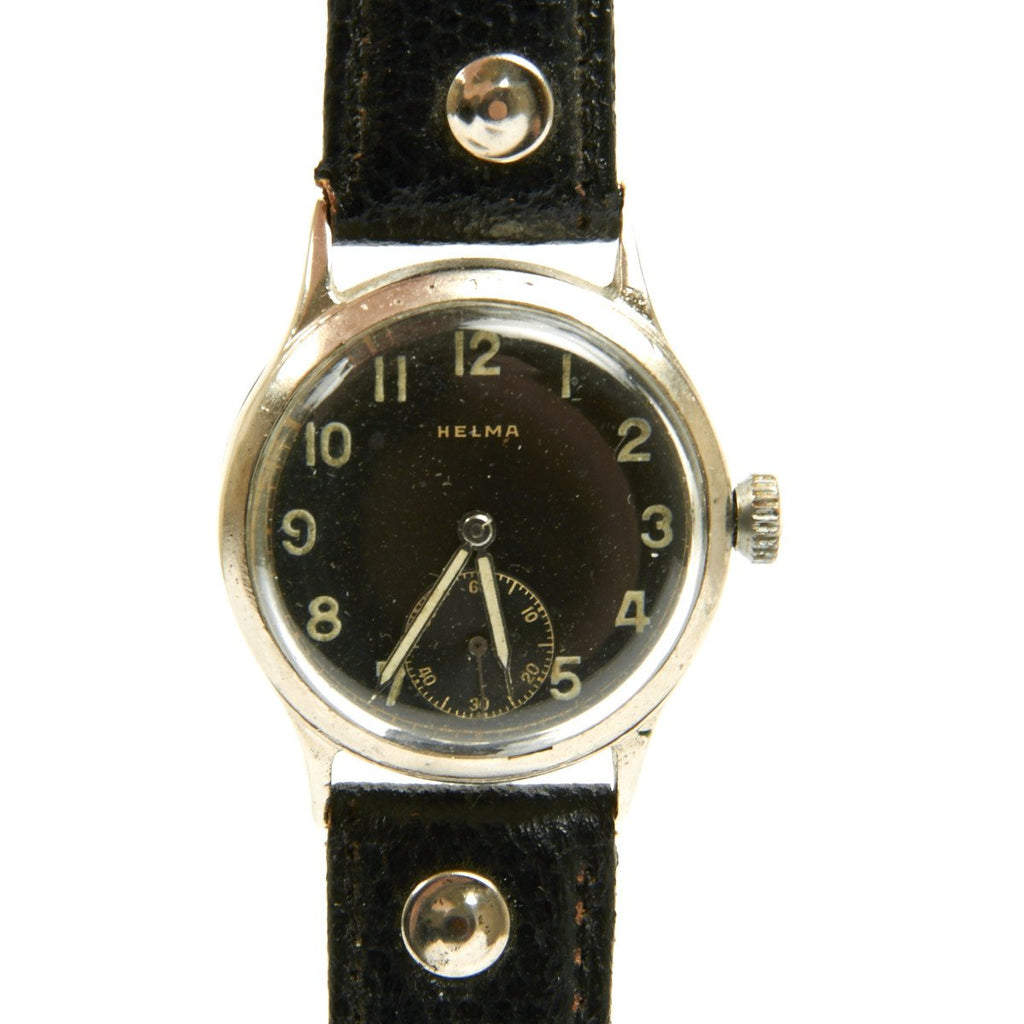 Original German WWII Wehrmacht D-H Watch by Helma - Fully Functional Original Items