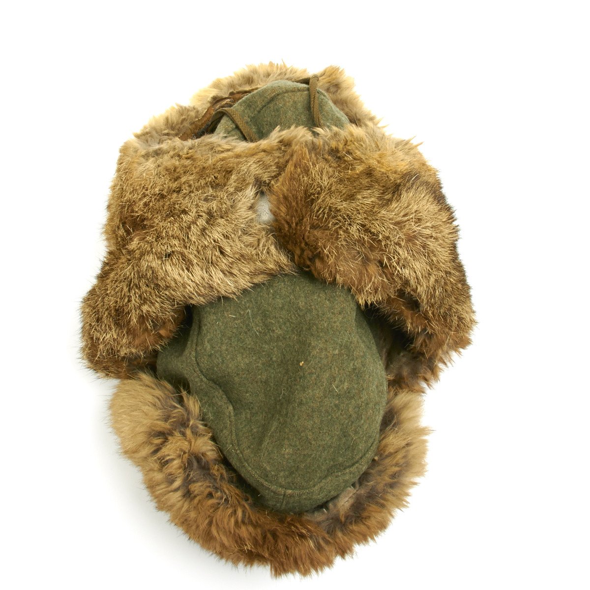 Wwii German Rabbit Original German WWII Eastern Front Rabbit Fur Winter Hat ...