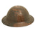 Original U.S. WWI M1917 Doughboy Helmet of the 1st Infantry Division Textured Camouflage - The Big Red One Original Items