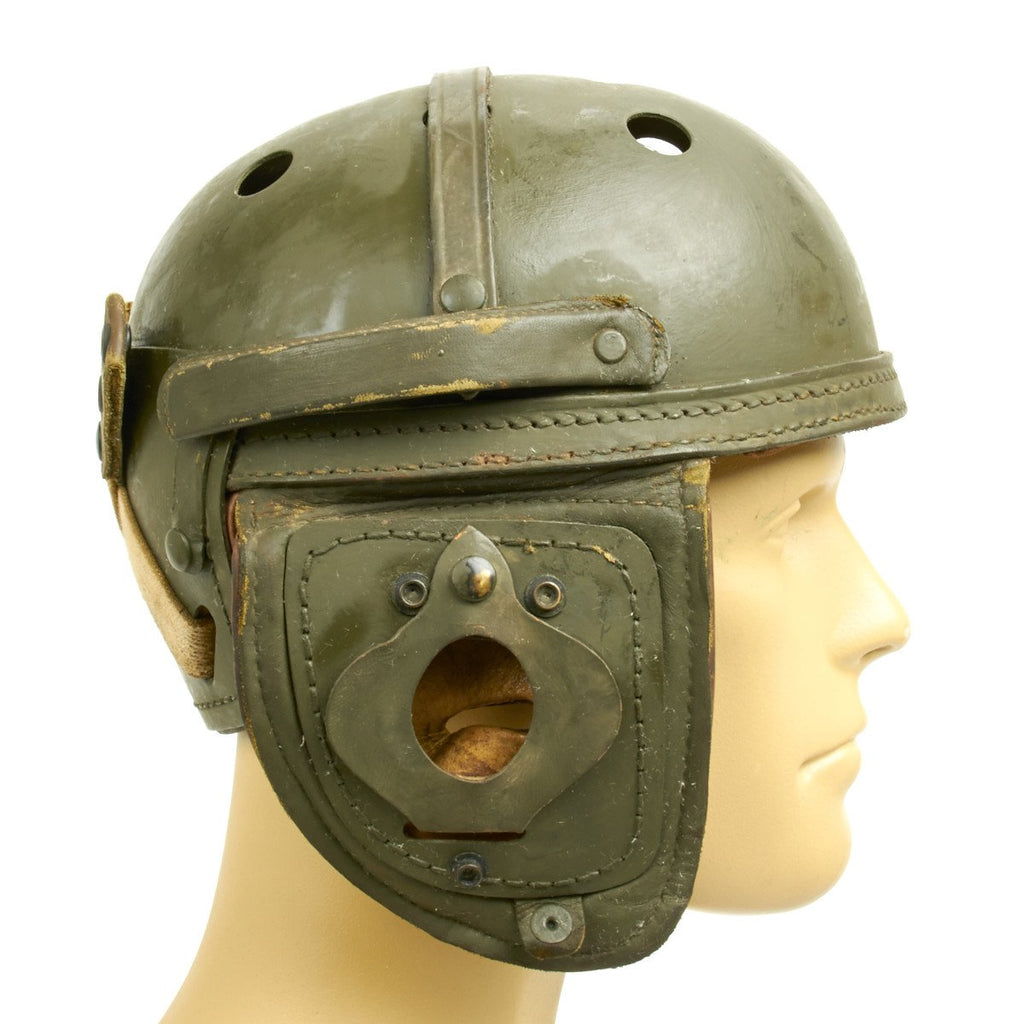 Original U.S. WWII M38 Tanker Helmet by Sears Saddlery Co -  Size 7 1/8 Original Items