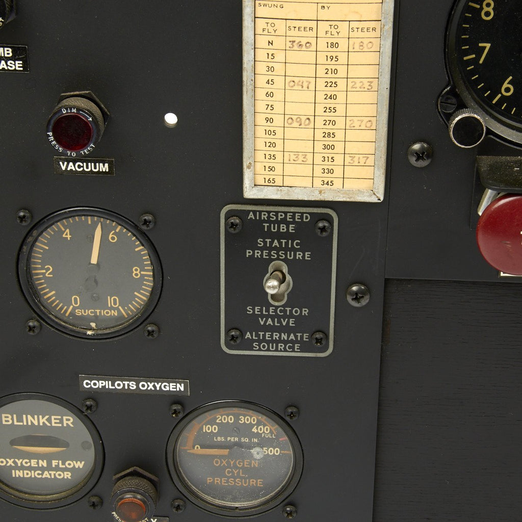Original U.S. WWII Boeing B-17 Flying Fortress Cockpit Instrument ...