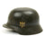 Original German WWII Army Heer M40 Single Decal Helmet - EF64 Original Items