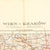 Original British WWII War Office Color Maps of France, German and Poland - Set of 5 Original Items
