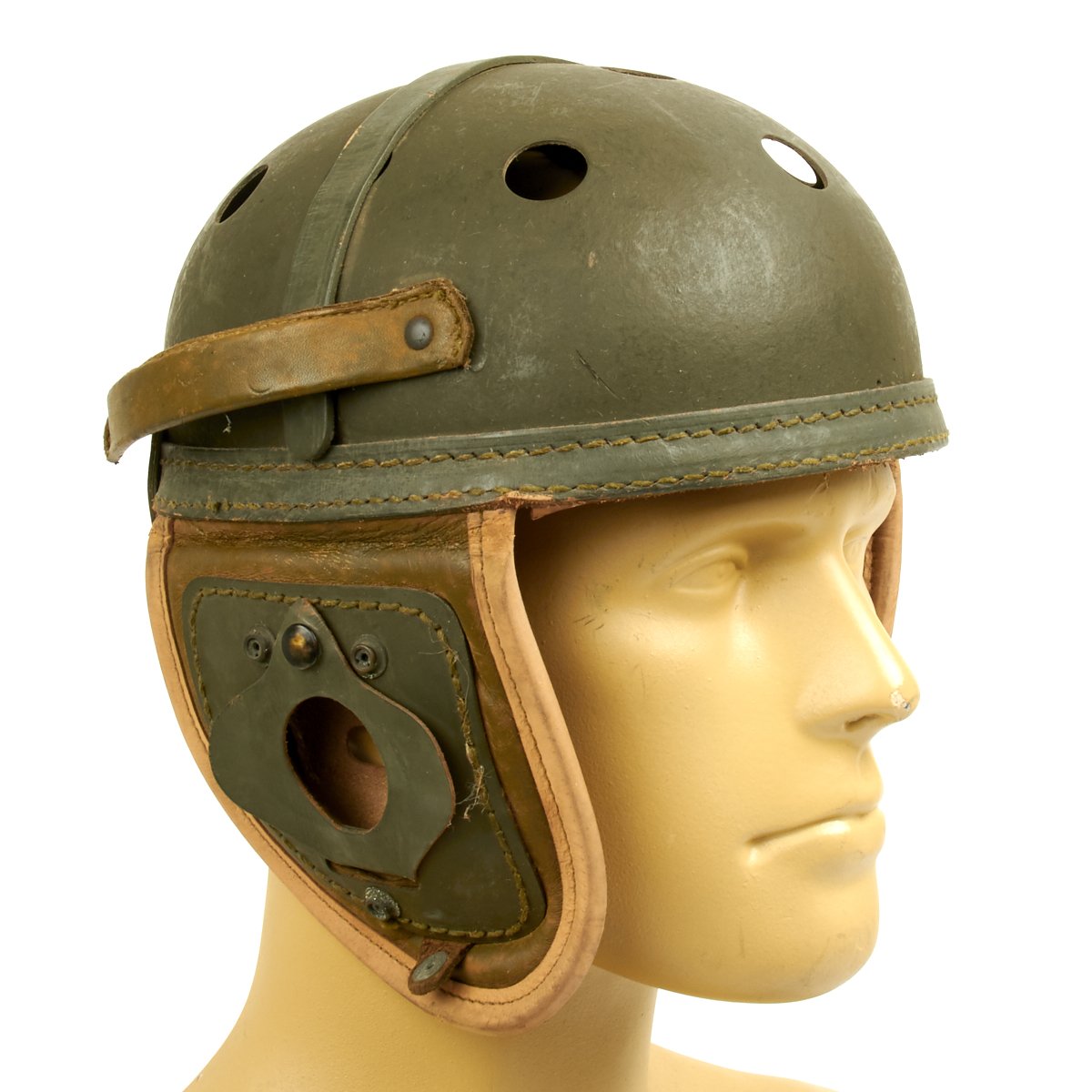 Original U.S. WWII M38 Tanker Helmet – International Military Antiques