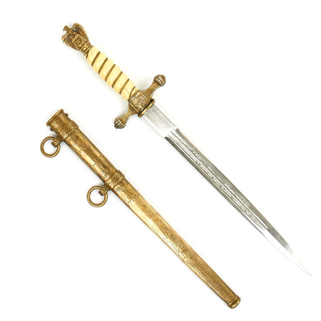 Original WWII German 2nd Model Naval Dagger by Carl Eickhorn Original Items