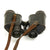 Original German WWII Spindler & Hoyer (fvs) 6x30 Dienstglass Binoculars with Bakelite Case Original Items