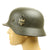 Original German WWII Army Heer M40 Named Single Decal Helmet - Q64 Original Items
