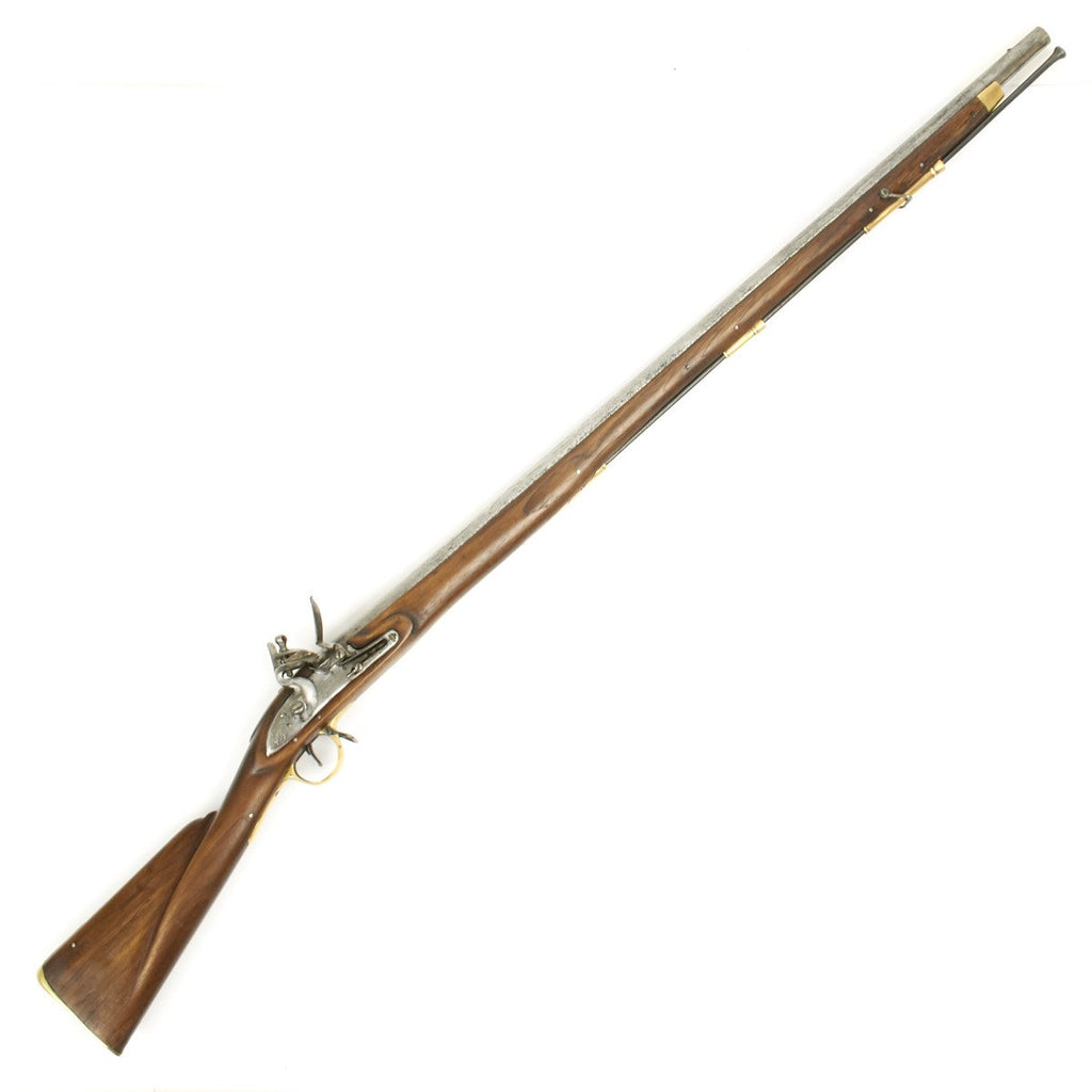Original British P-1771 East India Company Brown Bess Flintlock Musket with Banister Rail Stock - Dated 1776 Original Items