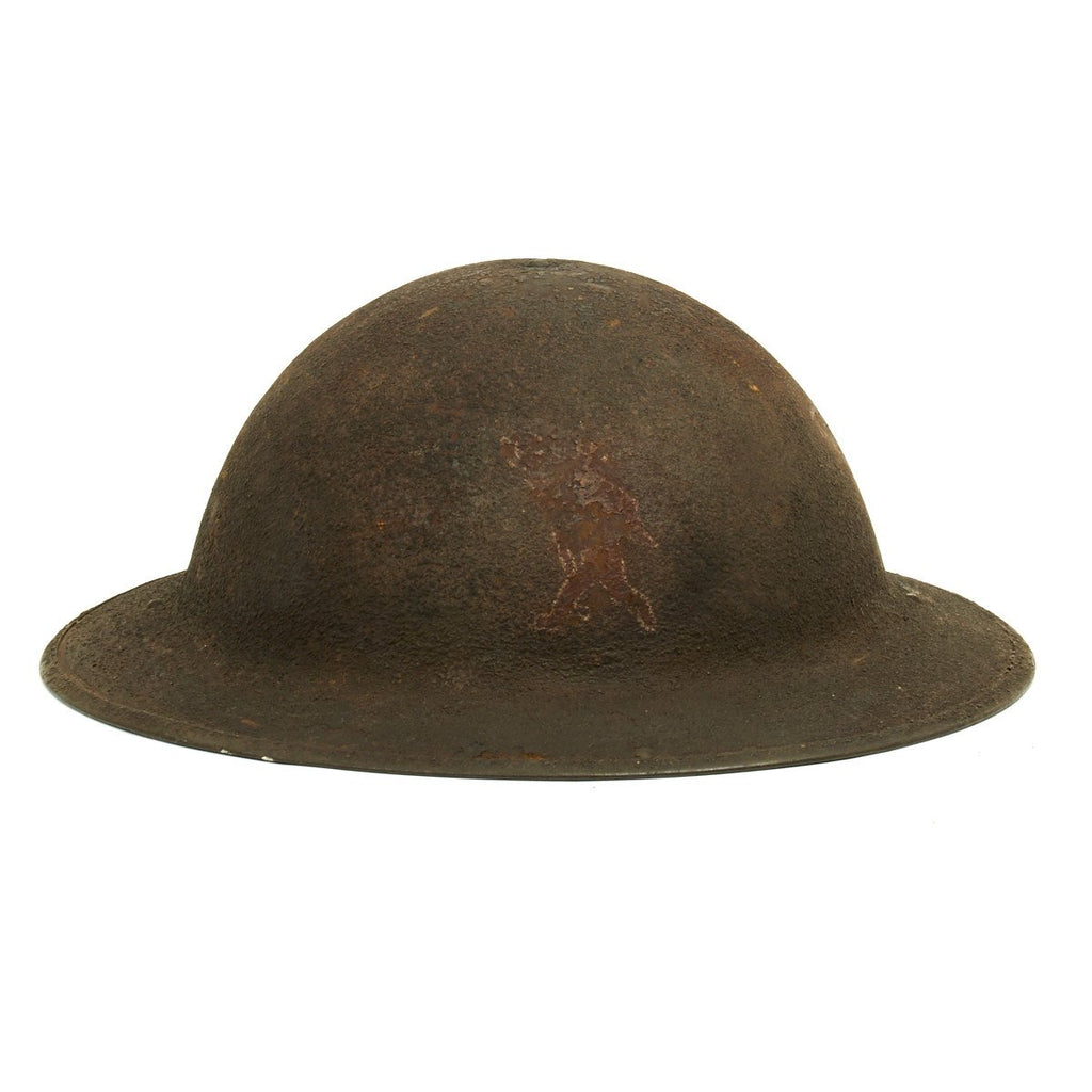 Original U.S. WWI M1917 Named Doughboy Helmet of the 26th Infantry Yankee Division 103rd Machine Gun Battalion Original Items