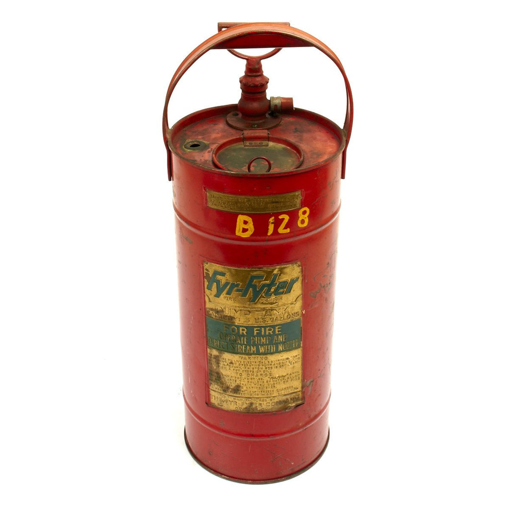 U.S. WWII USAAF Fyr Fyter Pump Tank Fire Extinguisher - 5 Gallon Original Items