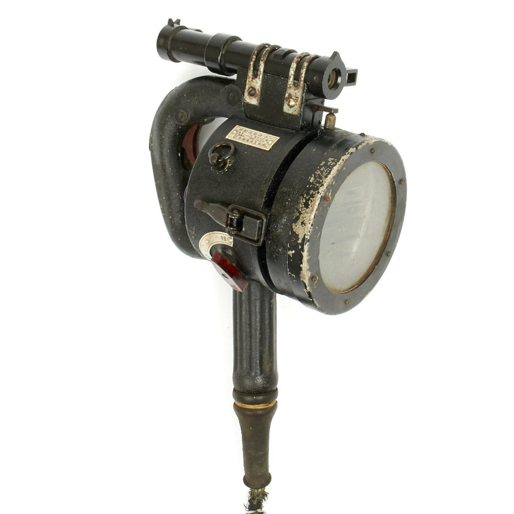Original Japanese WWII Naval Hand Held Morse Code Signal Lamp Original Items