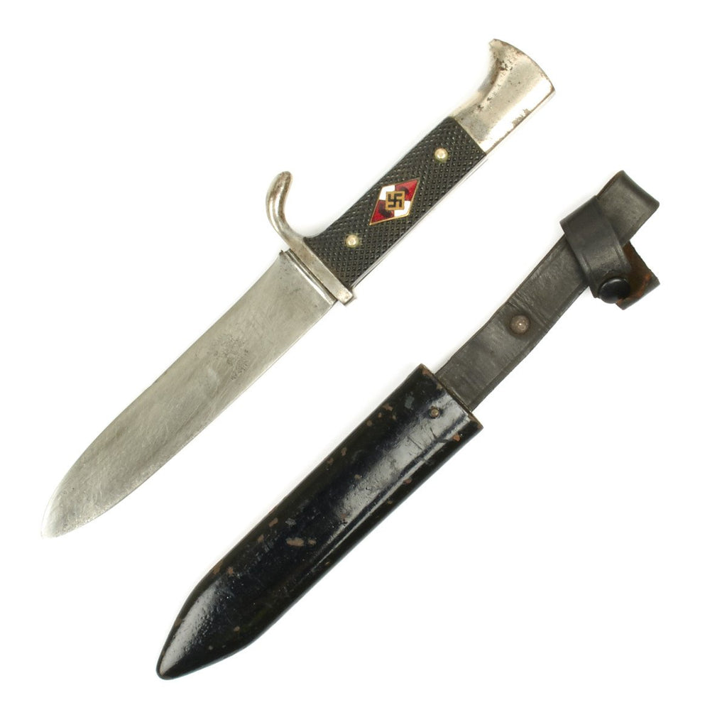 Original German WWII Hitler Youth Knife with Motto by Heinr. Boker & Co Original Items