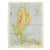 Original U.S. WWII Army Air Force Silk Escape Map Chart - Luzon Island Original Items