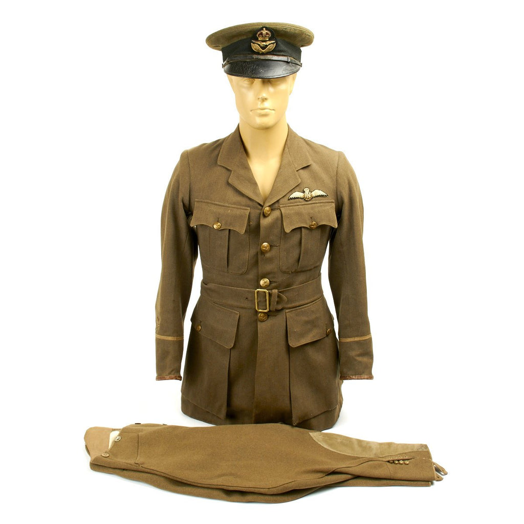 Original WWI British 1918 Royal Air Force Officer Named Uniform Set - Rare Original Items