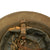 Original U.S. WWI M1917 A.E.F. Doughboy Helmet with Camouflage Textured Paint Original Items
