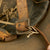 Original U.S. WWI M1917 A.E.F. Doughboy Helmet with Camouflage Textured Paint Original Items
