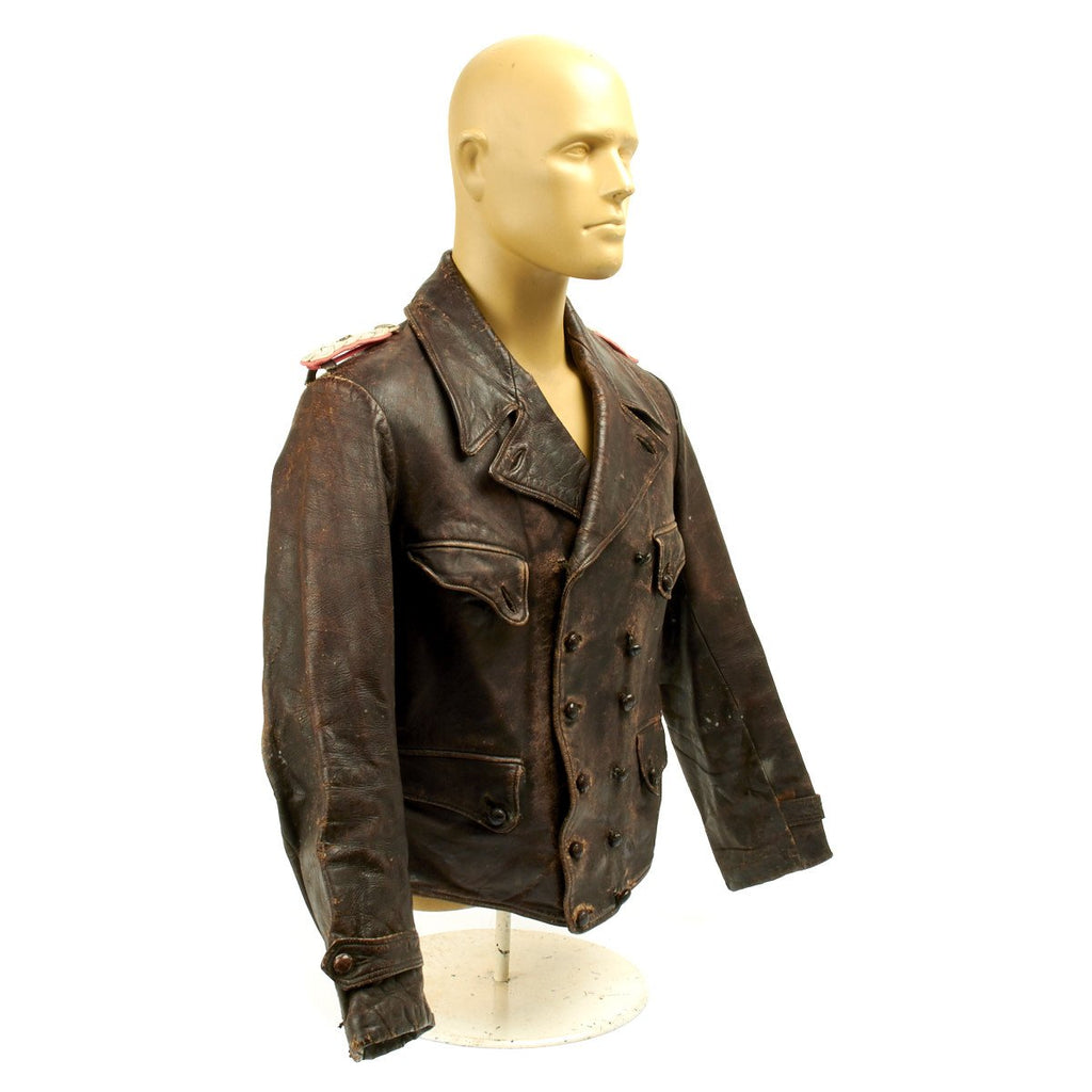 Original German WWII Officer Brown Leather 6th Panzer Division Wrap ...