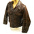 Original German WWII Officer Brown Leather 6th Panzer Division Wrap Jacket Original Items