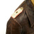 Original German WWII Officer Brown Leather 6th Panzer Division Wrap Jacket Original Items