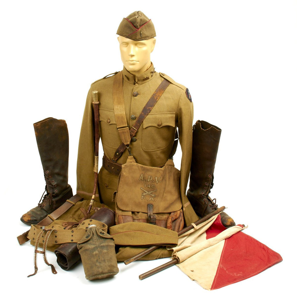 Original U.S. WWI Named 39th Infantry 140th Field Artillery Officer Grouping - Lieutenant Arthur Vincent Original Items