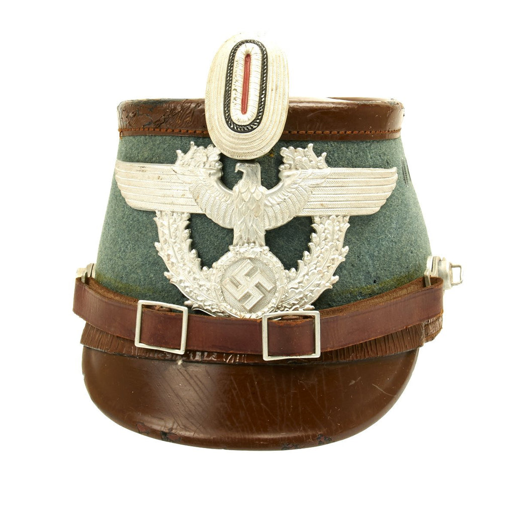 Original German WWII Robert Lubstein Rural Polizei Shako by Erel Original Items