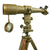 Original French WWI Longue-vue Monoculaire Telescope with Tripod - Dated 1917 Original Items