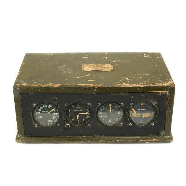 Military Instrument Panel Original U.S. WWII Army Air Force Remote Training Instrument Panel ...