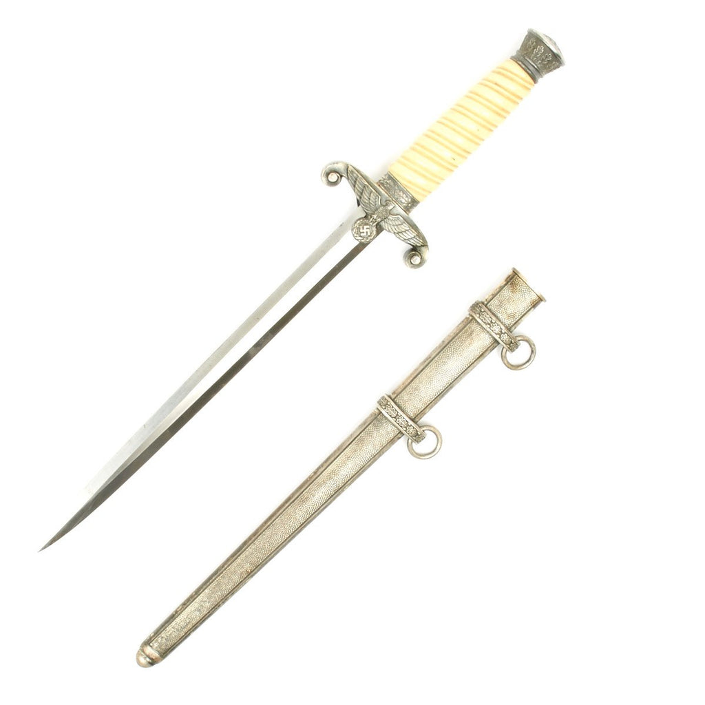Original WWII German Army Heer Officer Dagger Simulated Ivory Grip by F.W. Höller Original Items