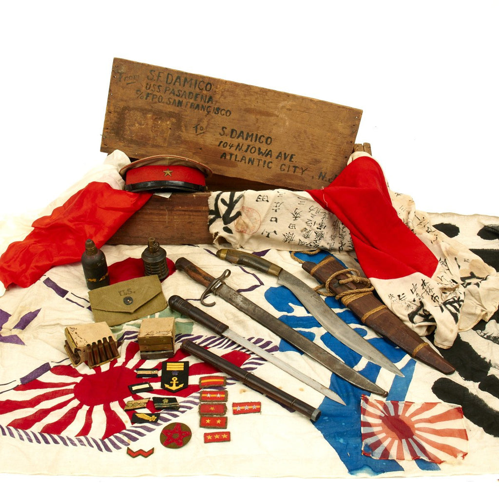 Original Japanese WWII U.S. Navy Man Bring Back Collection Original Items