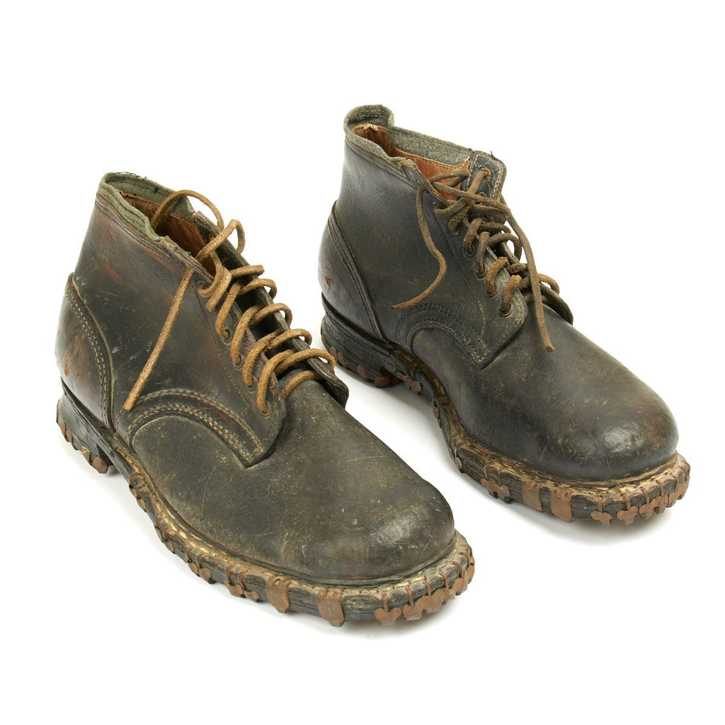 Original German WWII Gebirgsjäger Mountain Trooper Boots - Maker Marked Original Items