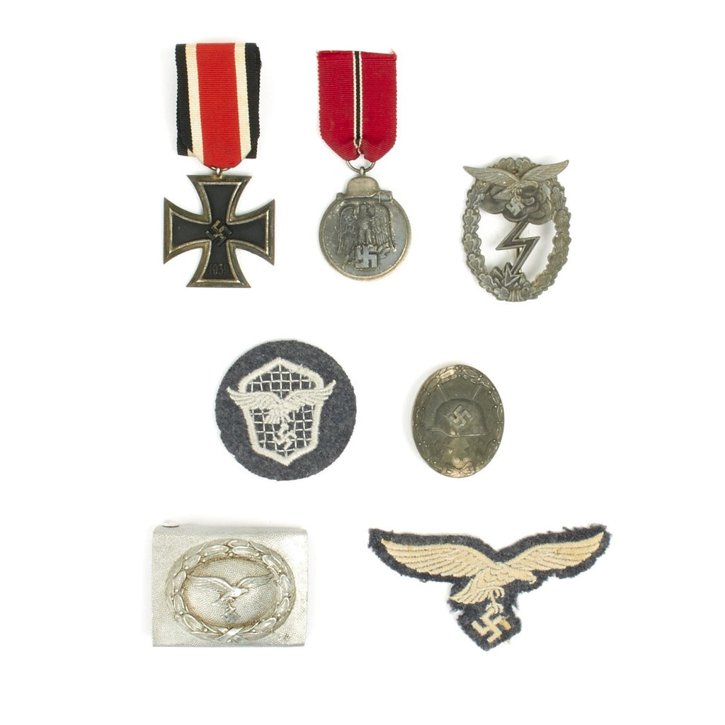 Original German WWII Luftwaffe Medal and Insignia Grouping Original Items