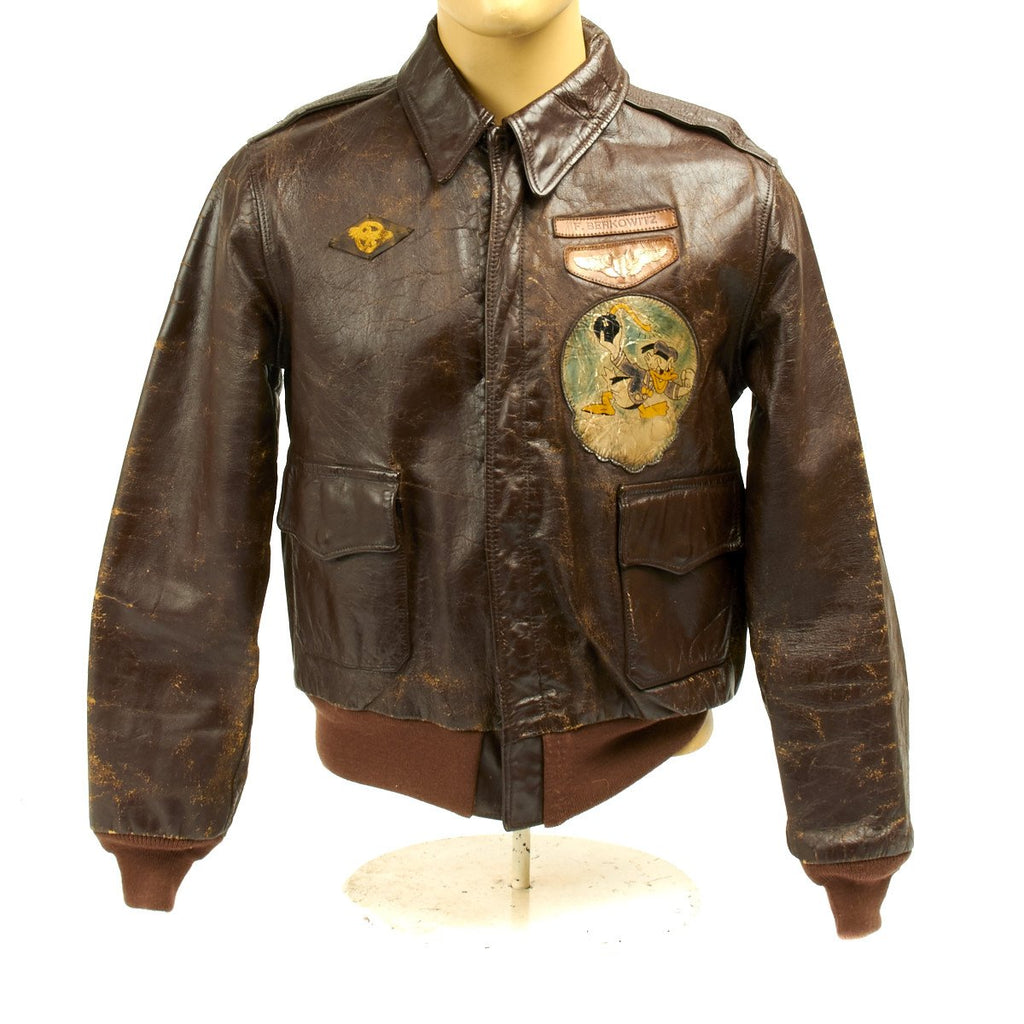 Original U.S. WWII B-24 Liberator FLYING CIRCUS 531 Bomb Squadron Named A-2 Flight Jacket Original Items
