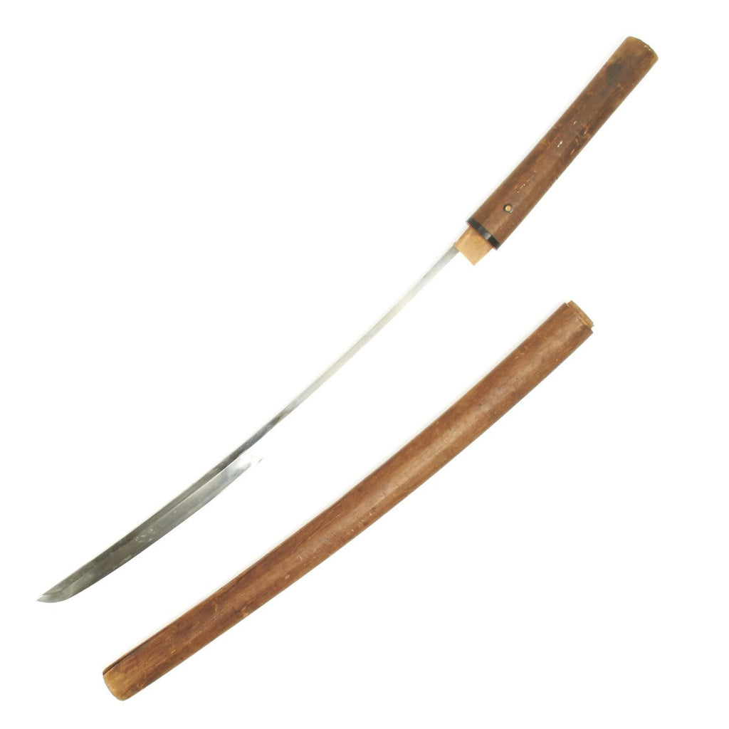 Original Japanese Katana Samurai Sword in Resting Scabbard - Ancient Handmade Blade Original Items