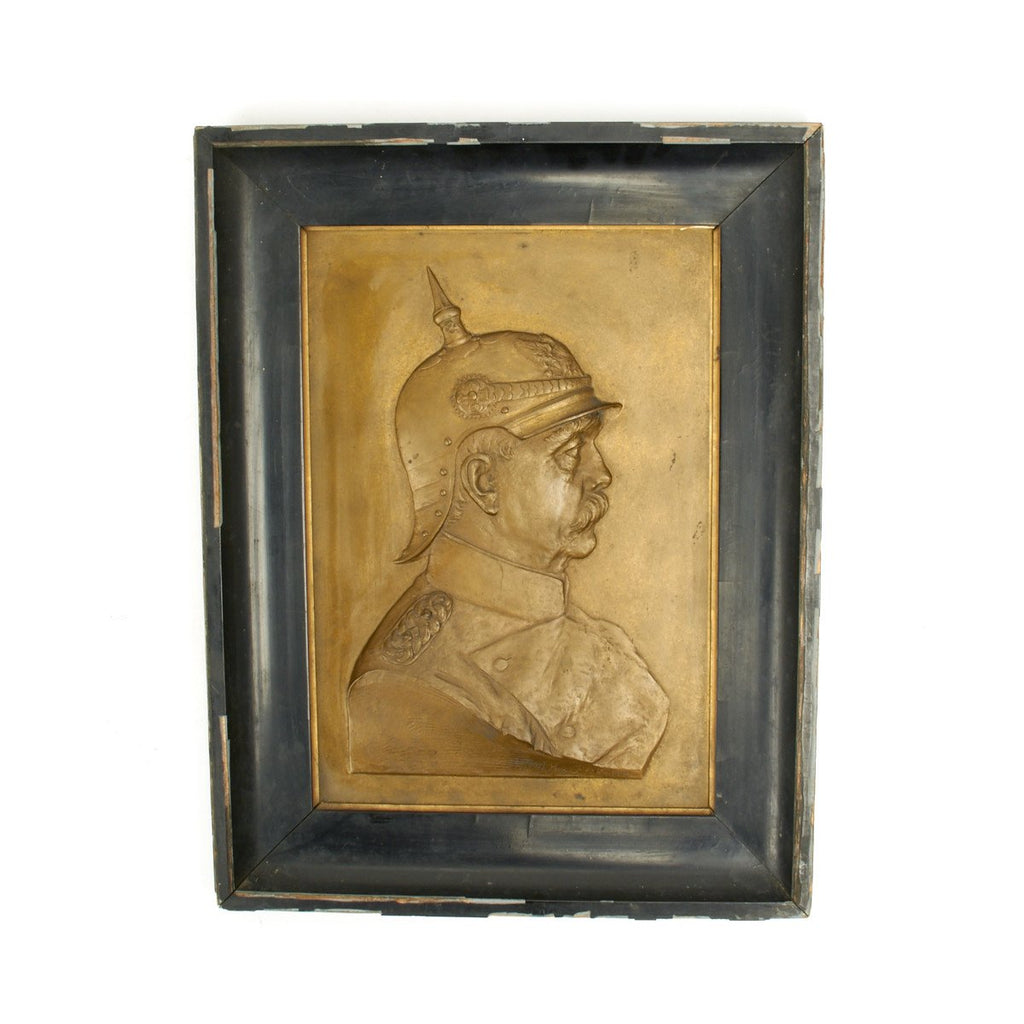 Original German 1880s Bronze Plaque of Bismarck by Hugo Heck Original Items