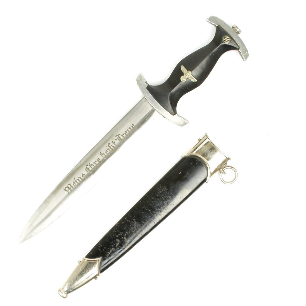 Original German WWII Model 1933 Transitional SS Dagger by J.A. Henckels - RZM 15/38 SS Original Items