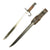 Original Japanese WWII Early Type 30 Hooked Quillon Bayonet with Leather Frog - Arisaka Type 30, 38, 99 Rifles Original Items
