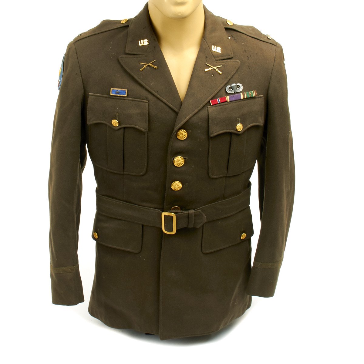 Original U.S. WWII 101st Airborne Class A Uniform Jacket – International Military Antiques