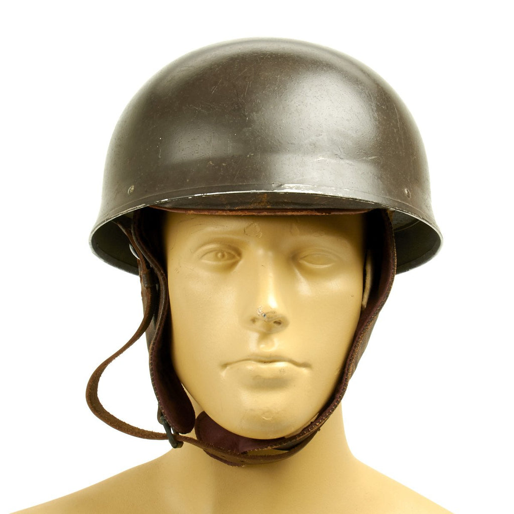 Original WWII British MkI Dispatch Rider Helmet Marked BS 1944 - Size 7 ...