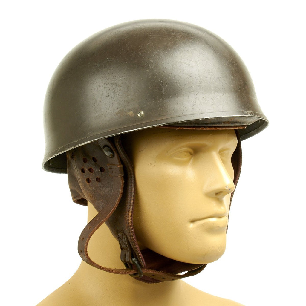 british military motorcycle helmet Original WWII British MkI Dispatch Rider Helmet Marked BS 1944